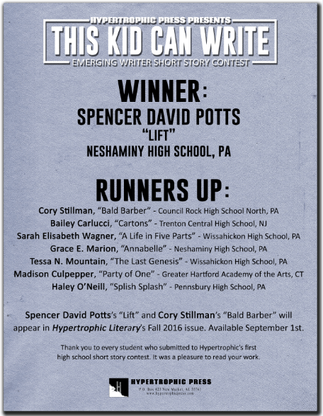 This Kid Can Write - Announcement SMALLER